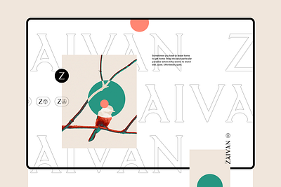 Zaivan Retreat Brand Identity vector