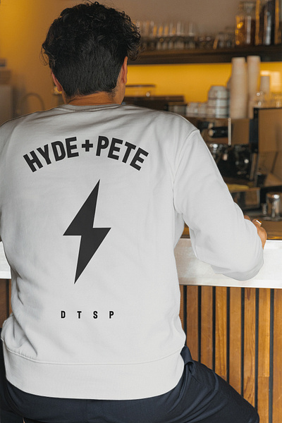 Hyde + Pete Jumper Batch apparel apparel design branding graphic design jumper merch tee typography