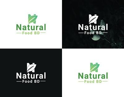 Natural | ​​​​​​​Food Logo Design branding business logo creative logo design food logo graphic design left logo logo logo design logo designer logos minimal logo natural logo organic logo unique logo