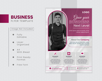 Business flyer design template ads advertising branding business design flyer flyer design graphic design illustration leaflet mjvectart modern social