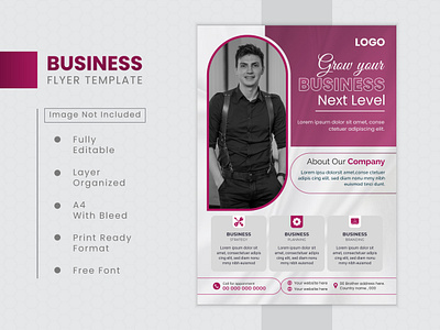 Business flyer design template ads advertising branding business design flyer flyer design graphic design illustration leaflet mjvectart modern social