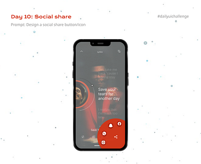 DailyUI- Day 10: Social share dailyui dailyuichallenge design figma graphic design ui uiux