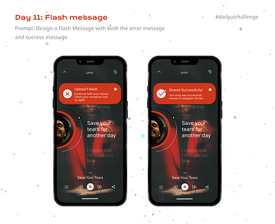 DailyUI- Day 11: Flash message dailyui dailyuichallenge figma graphic design ui uiux