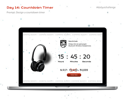 DailyUI- Day 14: Countdown timer dailyui dailyuichallenge design figma graphic design ui uiux