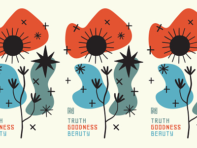 Truth + Goodness + Beauty branding design hand drawn oudoors outdoor rei typography vintage