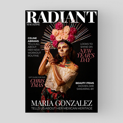 Radiant concept cover typography
