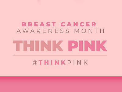 #ThinkPink branding graphic design