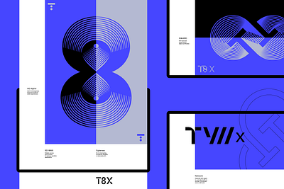 T8X Brand Identity vector