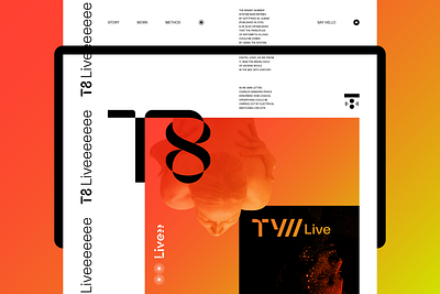 T8Live Brand Identity online onsite