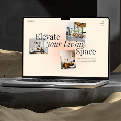 Annaliving architecture elegant landing page ui website