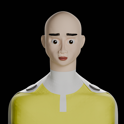 Man character modeling cover art digital 3d fan art noai