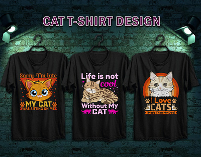 Cat T-shirt Design Bundle cat t shirt cat vector custom t shirt cute cat graphic design graphics t shirt pet t shirt pet vector t shirt t shirt bundle t shirt design t shirt mockup typhography t shirt vintage t shirt