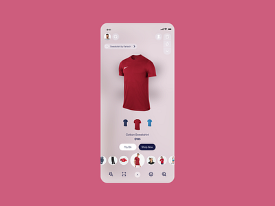 Augmented Reality Ecommerce App Design @ Flagship ar arvr augmented reality ecommerce figma mobile mobile app product product design shopping ui uiux ux