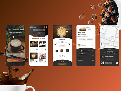 Coffee Shop graphic design ui