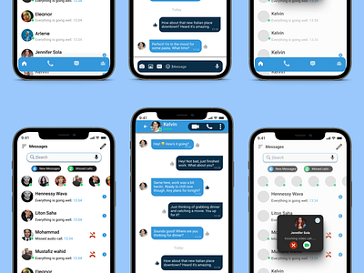 Messaging App animation app branding chat design graphic design ui ux