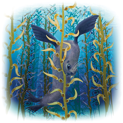 36DaysOfType 2020 - Letter Y 36 days of type 36dot digital illustration illustration lettering ocean ocean art ocean illustration ocean life ocean wildlife seal type design vector illustration
