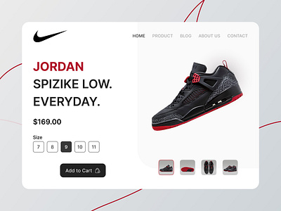 Shoes Store - Landing Page branding graphic design logo motion graphics ui