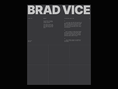 Brad Wise Poster graphic design minimalism poster