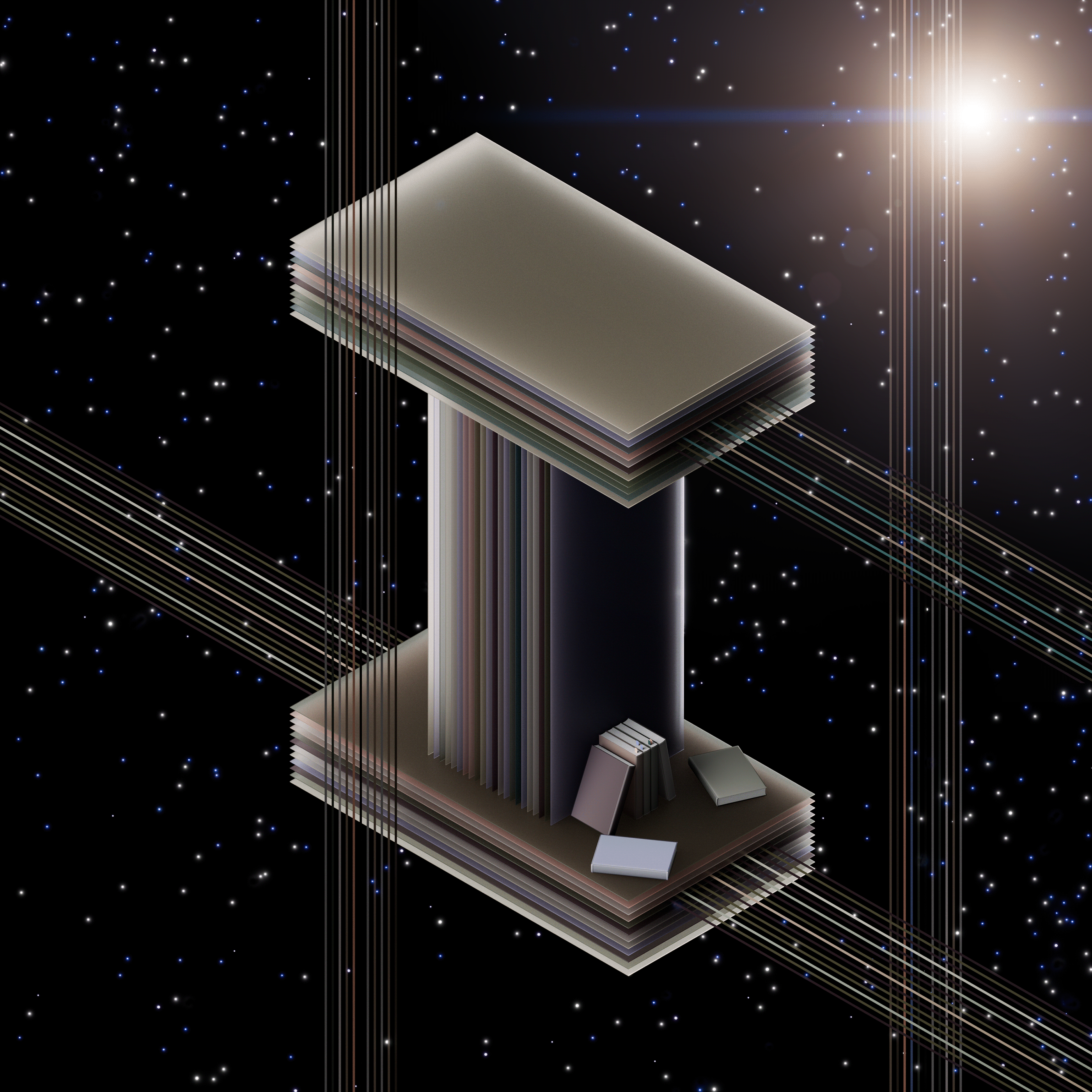 3D Alphabet | Arina Smirnova 3d alphabet cg cinema cinema4d film illustration interstellar movies nolan rozov type visualisation wnbl