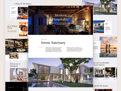 A Modern Twist to Hospitality - Hotel Website UI Design graphic design hospitality hotel saiful miqdar saimiq ui uidesign uiux design website