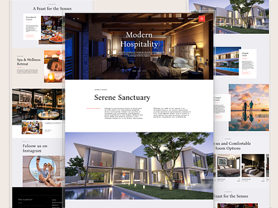 A Modern Twist to Hospitality - Hotel Website UI Design graphic design hospitality hotel saiful miqdar saimiq ui uidesign uiux design website