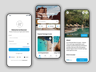 Travel App UI app appdesign appui blueapp branding design mobile mobileui new newapp newmobileappui travel travelapp trendingapp trendingappdesign trendingui trendingui2024 ui uiux