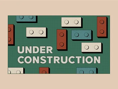 Under Construction Student Series blue blueprint building blocks construction green grid jesus legos modern paper red