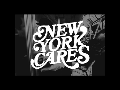 New York Cares Hand Drawn Type design graphic design hand drawn hand drawn type handdrawn type illustration logo new york nyc typography