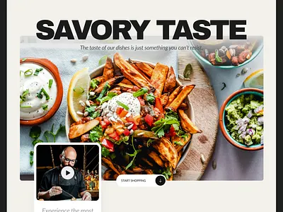 Restaurant Website Design branding landing page productdesign ui uiux webdesign website