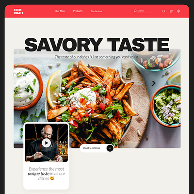 Restaurant Website Design branding landing page productdesign ui uiux webdesign website