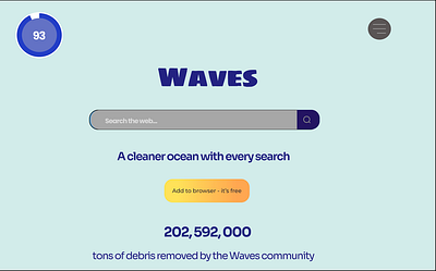 Waves Search Engine Desktop design desktop ui ux