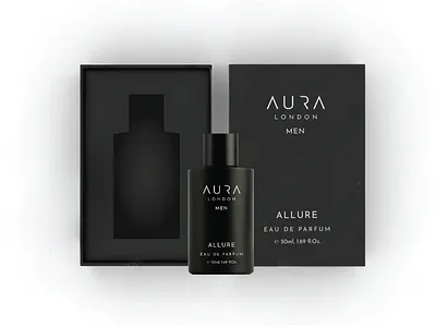 Packamor Luxury Perfume Packaging Design for Aura London brand branding design graphic design packaging
