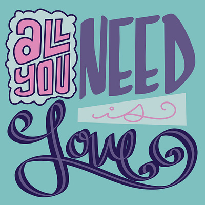 All you need is love. design digital art fresco graphic design graphic designer illustration