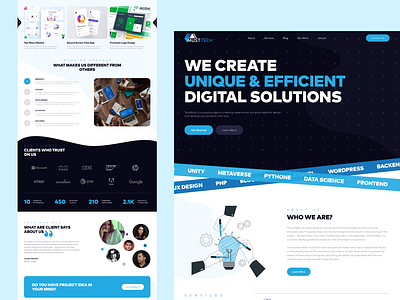 Company Website company page design figma graphic design musttech portfolio softwarehouse ui ux website