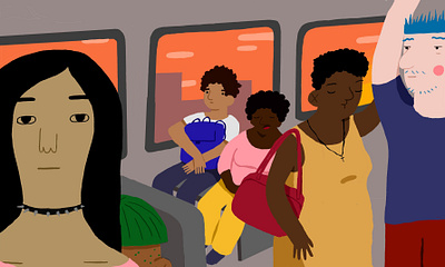 End of day's passenger book childrenbook editorial illustration ilustração krita livroilustra