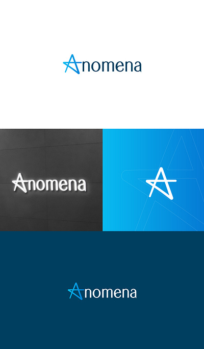 Anomena_Logo design adobe photoshop branding design graphic design illustration landing page logo ui uiux web design