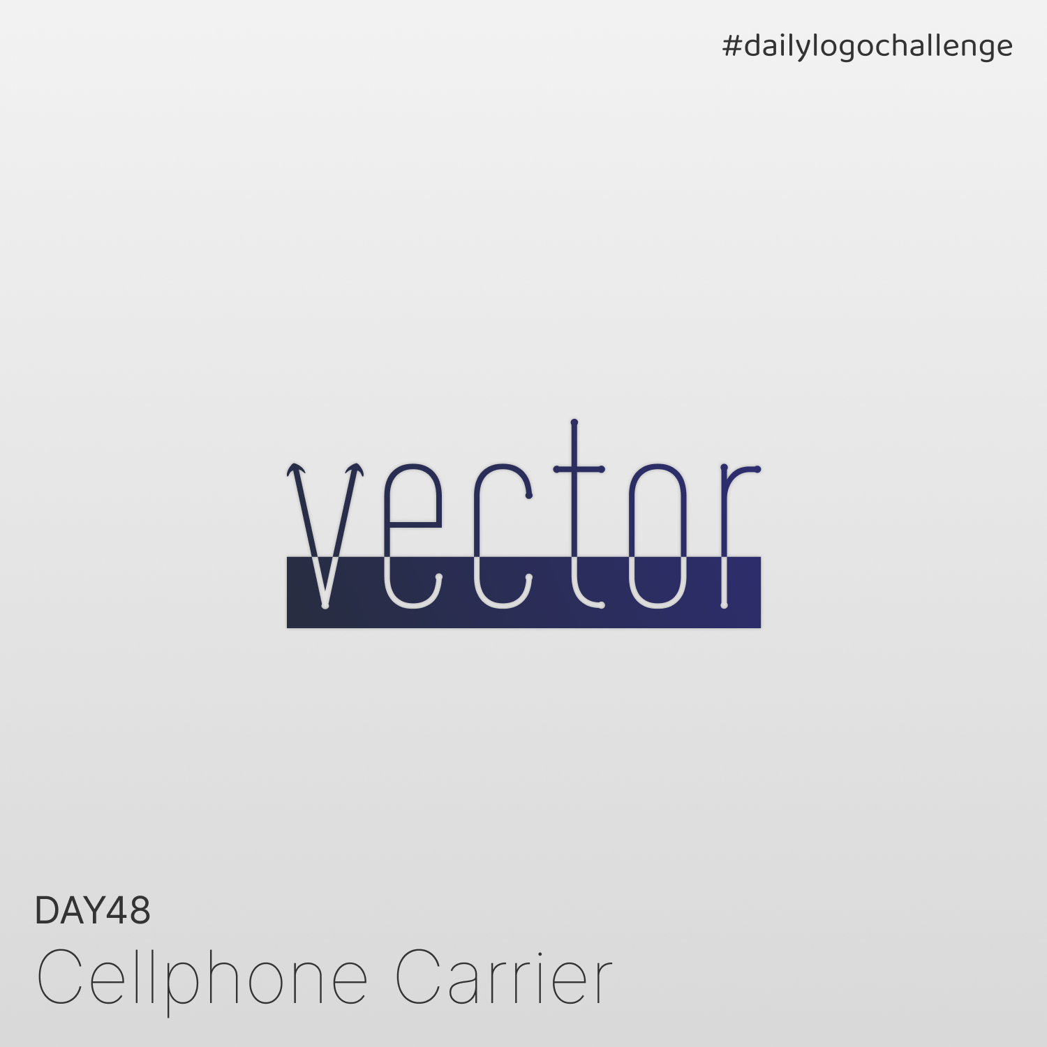 Day 48 | Cellphone Carrier | Daily Logo Challenge dailylogochallenge day48 design graphic design logo