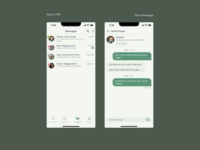 Daily UI 013- Direct Message chat daily ui daily ui 13 direct message ios messaging mobile