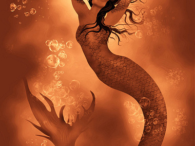 Fiji Mermaid [alternate] digital art illustration mermaid