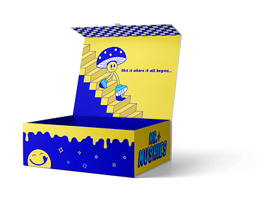 Mr. Mushies Promo Box illustration packaging