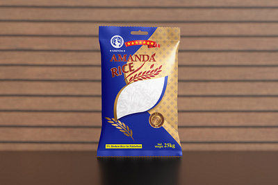 Beautiful Rice Product Package illustration food food illustration food pack food packaging food product illustration pack illustrations luxury luxury packaging luxury product organic organic food organic product pack packaging product product packaging realistic wheat