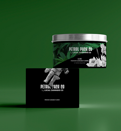 Petrol Pack Co brand design cannabis packaging design