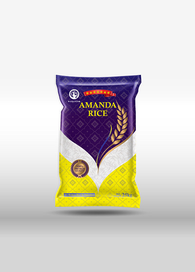 Beautiful Rice Product Package illustration food food illustration food pack food packaging food product illustration pack illustrations luxury luxury packaging luxury product organic organic food organic product pack packaging product product packaging realistic wheat