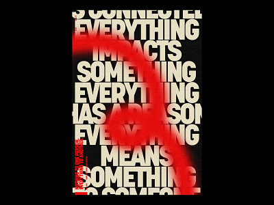 EVERYTHING. NOTHING. /459 clean design modern poster print simple type typography
