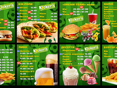 Restaurant “Kickers” branding branding design graphic design restaurant