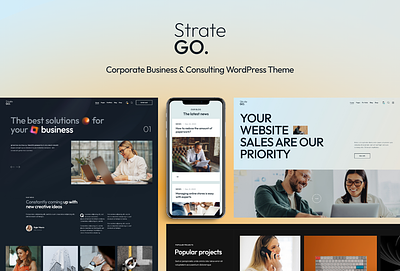 Stratego - Corporate Business & Consulting WordPress Theme blog business design illustration ui web design webdesign wordpress wordpress theme wordpress themes