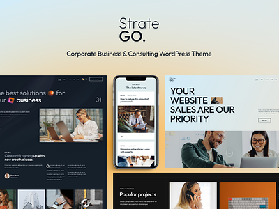 Stratego - Corporate Business & Consulting WordPress Theme blog business design illustration ui web design webdesign wordpress wordpress theme wordpress themes