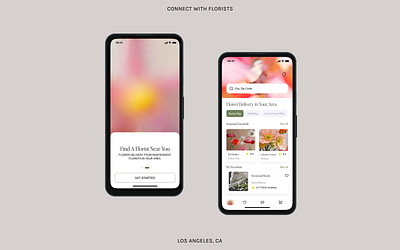 Floral App - 01 interaction mobile mobile app motion ui