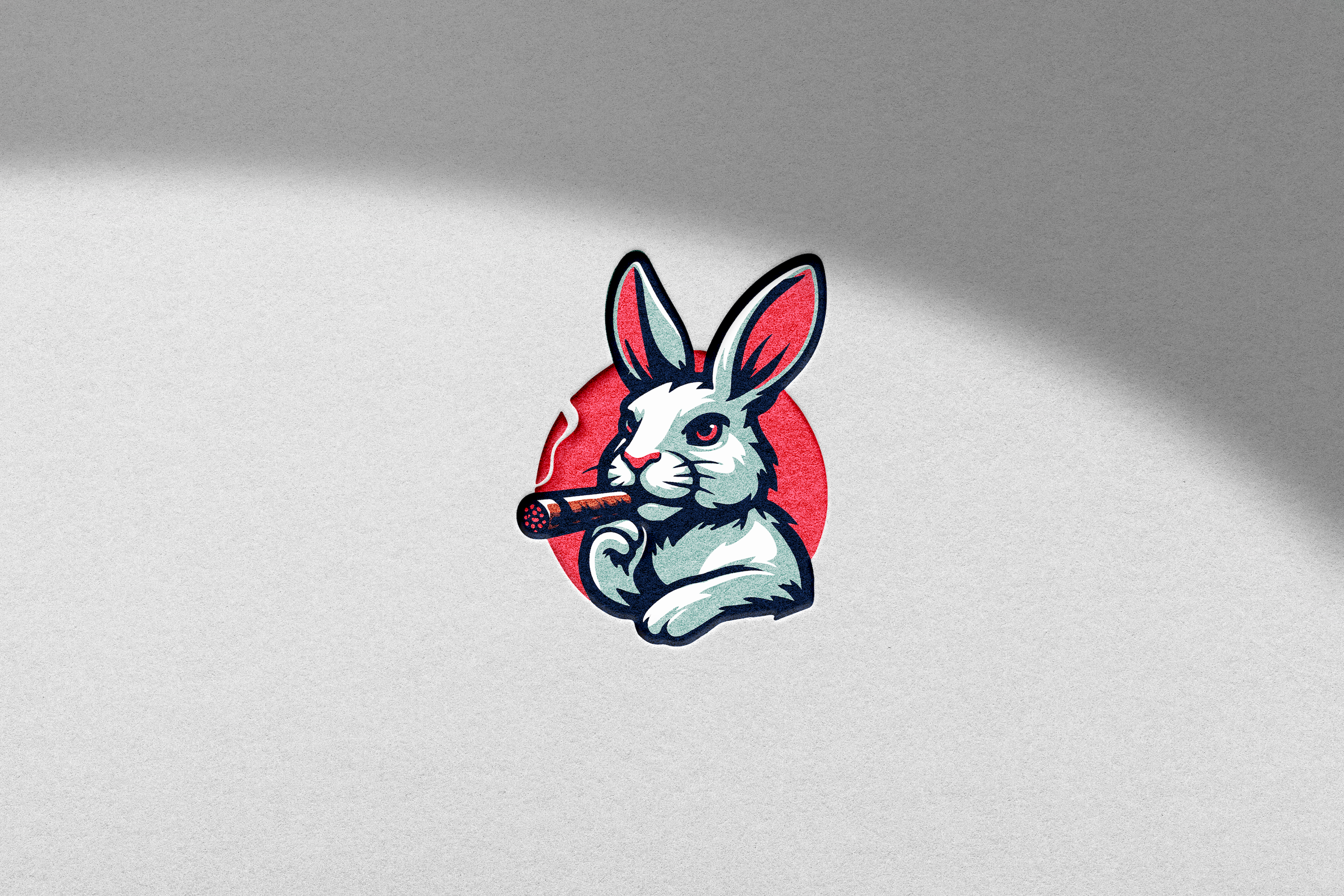 Logo Design for Upcoming Feminine Cigar Brand brandidentity branding bunny cigar cigars cute design female feminine graphic graphic design illustration industry logo mascot rabbit smoke smoking vector women