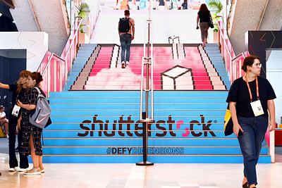 Cannes Film Festival for Shutterstock activation art brand activation cannes environmental experience film